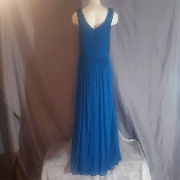 Dessy Collection Vivian Diamond Size 10 Dress - Picture 4 of 9